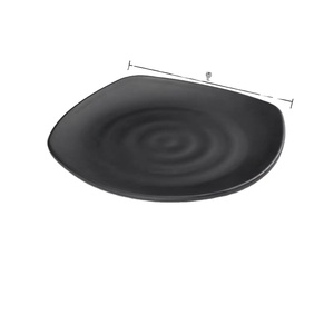 Bán Buôn Giá Rẻ Melamine Bộ Đồ Ăn Món Ăn Tấm Màu Đen Mờ Melamine Tấm Nhà Hàng - Product Image 1