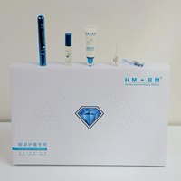 Kit de soin professionnel HA+BM Saphire Beauty Eye Spa : Masque et sérum raffermissants pour les yeux au peptide de cuivre bleu, pour appareil RF