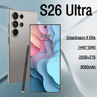 Smartphone S26Ultra de Alta Calidad con Doble Tarjeta SIM, Reconocimiento Facial y de Huella Dactilar, Deca Core, Android 15, Versión Global, 4G/5G LTE CDMA