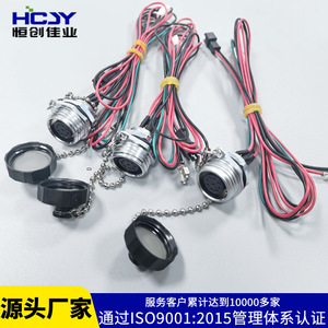 Hcjy 9 Pin Aviation <b>Plug</b> Female Wire Harness For Medical Device Panel Connection Ip65 Pvc Insulation Copper Core - Product Image 1