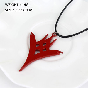Collar con Colgante del Logotipo del Avión del Rey Despojado de <span class=keywords><strong>Destiny</strong></span> 2 de Bungie, en Rojo, en Oferta - Product Image 4