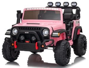 Voiture tout-terrain rose surdimensionnée 4x4 pour enfants, jouet à conduire, voiture télécommandée alimentée <span class=keywords><strong>par</strong></span> batterie pour les enfants de 2 à 4 ans et de 5 à 8 ans - Product Image 3