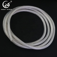 Câble d'alimentation YIVO XSSH HiFI Performance Power Line 13mm 9 conducteurs 8N OFC+Argent Pur 16AWG blindé en PVC pour microphone de voiture