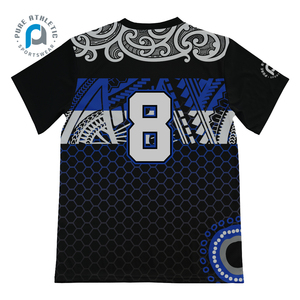 PURE personalizado nuevo diseño SAMOAN para hombre 100% poliéster sublimación impresión <span class=keywords><strong>Rugby</strong></span> deporte Jersey Tsamoa <span class=keywords><strong>camiseta</strong></span> - Product Image 4