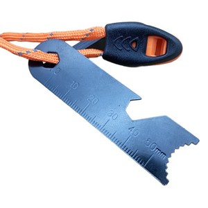 Allume-feu en magnésium Flint & Steel 10x100mm avec sifflet, outil de survie pour usage d'urgence en extérieur - Product Image 5