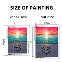 Kit de Pintura de Diamantes 5D DIY Taladro Completo Arte en Lienzo para Decoración de Pared Pintura de Diamantes 5D