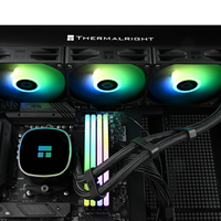 Refroidisseur de processeur liquide Thermalright Frozen Horizon 360 V2 BLACK ARGB avec trois ventilateurs PWM 1850RPM pour LGA1700 AM5