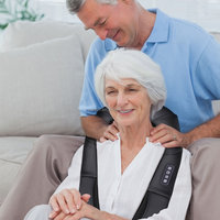 Weihnachtsgeschenk Nacken-Schulter-Massagegerät Shiatsu Wärme Knetmassage 4 Knoten Kabellos Wickelbar für Sie Ihn Muskelschmerzen Linderung