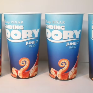 Tazón de palomitas de maíz Contenedor de plástico Cubo de cine 2.5l Embalaje de plástico Cubo de palomitas de maíz personalizado - Product Image 1