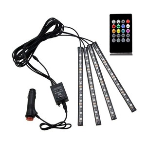 In-Car Omgevingsverlichting Breed-Gratis Usb Sigarettenaansteker Spraakbestuurbare Led Strip Mobiele Telefoon App Voet Auto Licht Accessoires - Product Image 4