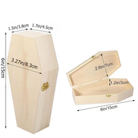 Ataúd de madera personalizado al mejor precio para gatos y perros, elegante ataúd funerario pequeño, mini ataúd de madera.