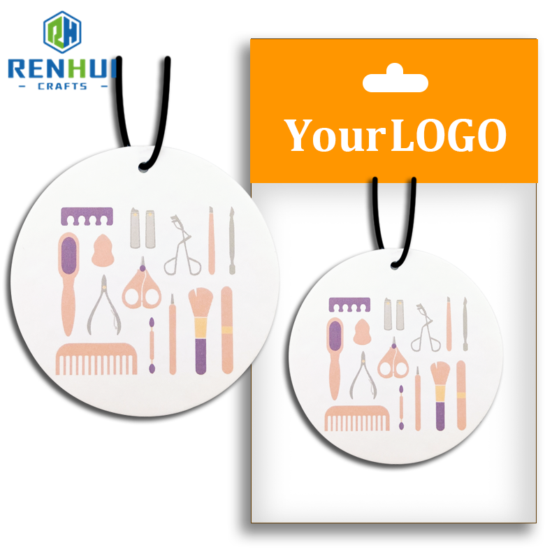 Новый долговечный ароматизатор, дизайнерская печатная бумага, жидкий Автомобильный логотип, ароматизированный освежитель воздуха на заказ для подарка