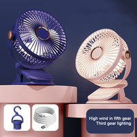 Ventilateur chauffant portable électrique noir d'été, mini ventilateur chauffant de bureau, ventilateur à batterie, petit ventilateur d'été