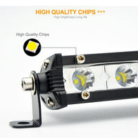 Barre lumineuse LED laser 18W 36W 54W 72W 90W 108W 144W 180W à rangée unique ultra-mince pour voiture tout-terrain, projecteur LED automobile