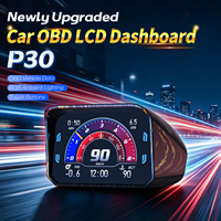 Velocímetro OEM de Fábrica P30 con Inclinómetro, Turbo, Temperatura del Agua, Accesorios para Auto, OBD2 Plug and Play, Medidor Automático, Head-Up Display