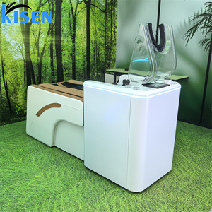 KISEN Hair Salon <b>Steamer</b> Hair Washing Chair Modern Spa Head Water Therapy <b>Electric</b> Massage Shampoo Bed Shampoo Chair For Salon - Product Image 5