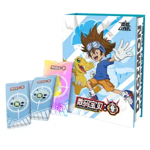 Kartu Monster Digital hadiah ulang tahun anak, koleksi permainan kartu nostalgia, petualangan anak Anime Jepang Digimon