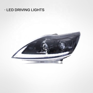 Adecuado para Ford <span class=keywords><strong>Focus</strong></span> 2009-2013 montaje de faro lente de modificación LED faro Luz de circulación diurna lámpara frontal de giro de agua - Product Image 1