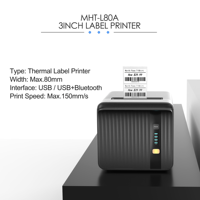 Impresora Térmica de Escritorio USB MHT-P80A de 80 mm, Impresión Rápida de Recibos y Facturas para Comercios y Oficinas, Disponible en Stock
