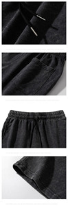 맞춤 로고 고품질 2피스 남성 여름 세트 캐주얼 스트리트웨어 반바지 세트 티셔츠 - Product Image 5
