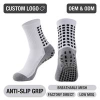 Chaussettes de football antidérapantes personnalisées, chaussettes de sport respirantes en coton, logo OEM