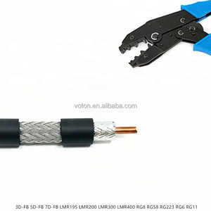 CCA BC doble blindaje PVC interior PE chaqueta exterior baja pérdida RG8 U <span class=keywords><strong>Cable</strong></span> coaxial alimentador coaxial equivalente ultraflexible - Product Image 5