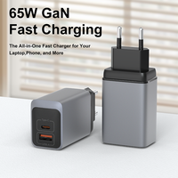 Chargeur rapide WISESIR 65W GaN USB-C PD 3.0 avec protection OTP, efficacité de 92% pour MacBook/S9