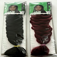 Extensions de cheveux synthétiques tressés Jumbo de 165g, 82 pouces, à trame unique, pour tresses ultra Yaki