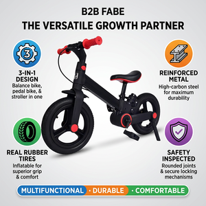 Haute qualité 12 pouces 3 en 1 Standard enfants Balance Bike repose-pieds pousser enfants Balance Bike pour enfants - Product Image 4