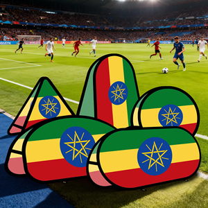 Ethiopia Oval Pop up <b>Banner</b> Warp-knitted Fabric for Outdoor Advertising Promotion Outdoor Tent - Product Image 4