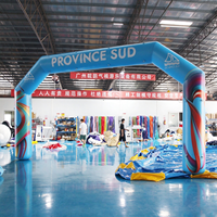 Arche d'entrée résistante au vent de qualité commerciale, arche gonflable en vinyle durable, taille personnalisée, pour compétitions sportives en extérieur et en intérieur