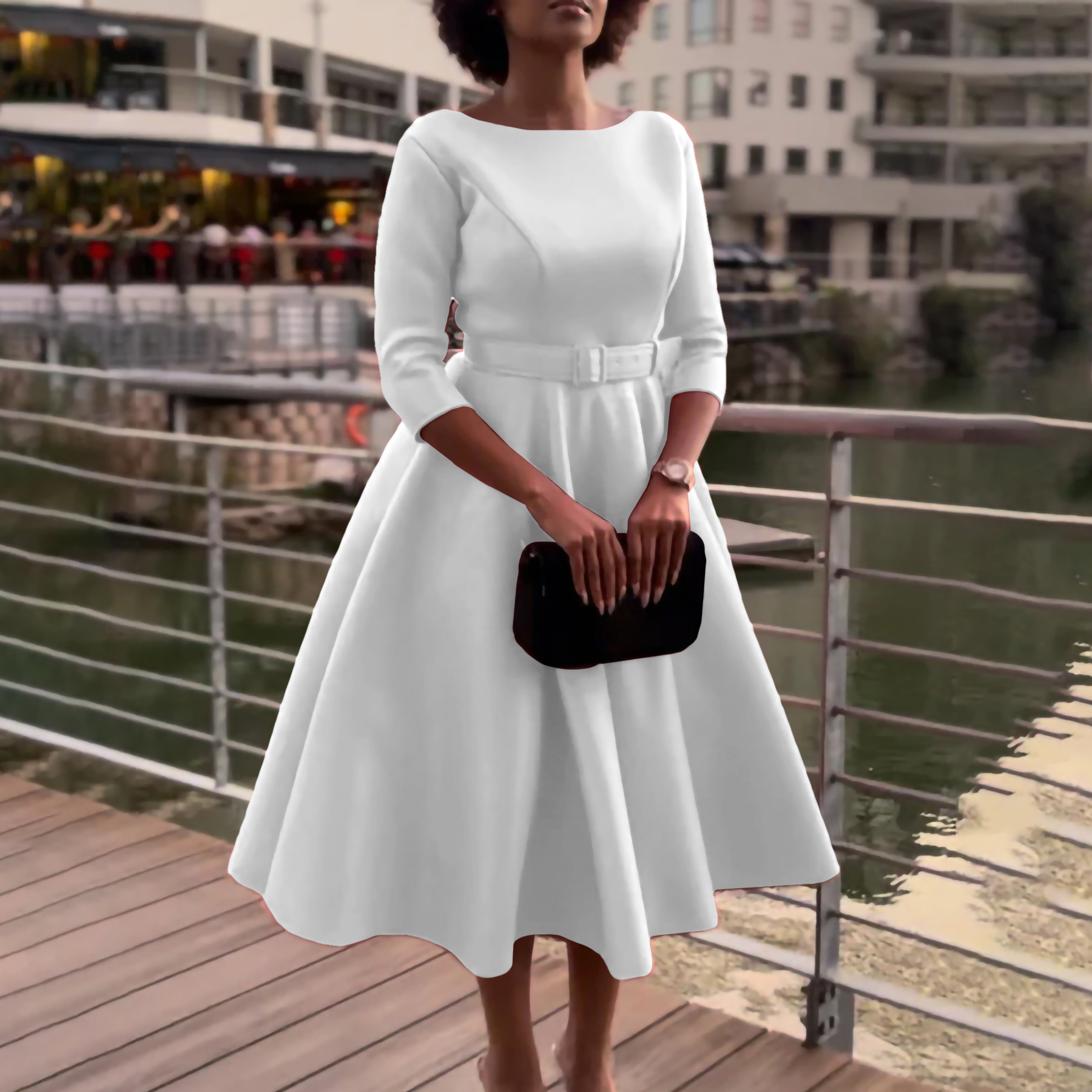 Wholesale Women's Temperament Elegant Bridesmaid Banquet Dress Dress Plus ize Women's Dresses Elegant Dresses,2 Pieces