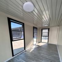 Maison préfabriquée modulaire en conteneur personnalisable, maison de jardin pliable, hôtel, maison d'été à deux chambres