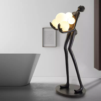 ODSEN Résine Lampadaire Décoratif Moderne LED Corps En Fibre De Verre Sculpture Humaine Lampadaire pour Salon Villa Mannequin