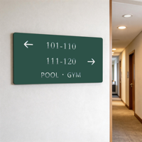 Plaque de porte personnalisée en acier inoxydable, plaque de porte d'hôtel, numéro d'adresse, numéro de maison, plaques de numéros de porte d'hôtel
