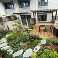 Style japonais taille personnalisée Zen jardin extérieur décoratif naturel pas à pas de galets coupés bon marché