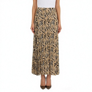 Low Price Khaki Long Skirt High Waist Design