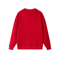 Pour violet surdimensionné col rond pull lourd polyester-coton 400 grammes automne hiver coupe-vent résistant aux rides plaine D