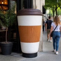 Tasse à café gonflable géante pour la grande ouverture, décoration professionnelle ODM, grande tasse à café pour les événements extérieurs, publicité pour les fêtes
