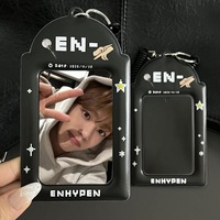 Porte-cartes PVC Kpop Série EN Design Personnalisé Style Coréen, Ensemble de cartes de visite, Rangement pour cartes de restaurant Star-chasing Aidou