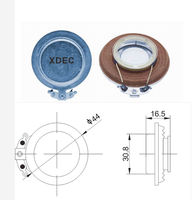XDEC 44mm 4 Ohm 15W/20W Excitateur Audio Transducteur de Vibration