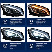 Pour Mercedes W176 2012-2015 – Ensemble de phares avant à LED 12V 36W 6000K 10000 Lumens, feux de croisement et de route, unité de remplacement pour éclairage automobile