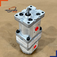 MARZOCCHI A1PD11,5P225 Série de pompes à engrenages tandem, pompe à huile haute pression en aluminium à double section P1P2P225, pompe hydraulique