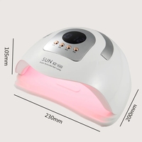 Appareil de manucure de salon professionnel SUN X26 MAX 380W LED lampe UV d'art d'ongle pour le séchage rapide de vernis de gel avec 81 LED 4 minuteries