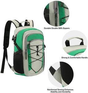 Sac à dos isotherme pour pique-nique avec compartiment isotherme étanche pour la pêche, sac à dos souple isolé pour la randonnée, le camping et les activités de plein air - Product Image 4