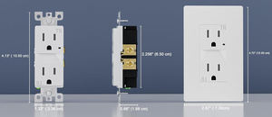 <span class=keywords><strong>Prise</strong></span> murale industrielle 15A IP44 avec <span class=keywords><strong>veilleuse</strong></span> LED nuit TR <span class=keywords><strong>prise</strong></span> électrique 125V ETL répertoriée - Product Image 3