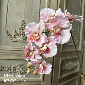 Orchidée Phalaenopsis Artificielle Transfrontalière 80cm Haute Simulation pour Décoration de Mariage et Bouquet - Product Image 5