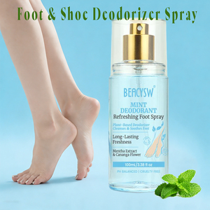 Spray <span class=keywords><strong>d</strong></span>ésodorisant naturel pour pieds et chaussures, <span class=keywords><strong>d</strong></span>éodorant et éliminateur <span class=keywords><strong>d</strong></span>'odeurs pour les pieds qui ont un odeur <span class=keywords><strong>d</strong></span>ésagréable, éliminateur <span class=keywords><strong>d</strong></span>'odeurs, marque privée OEM - Product Image 1