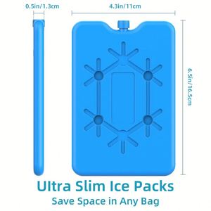 Non-Toxic 200ml Refreezable Reusable Ice Brick for Lunch Bags/<b>Boxes</b>, Cooler Backpack, <b>Camping</b> Ice Blocks - Product Image 3