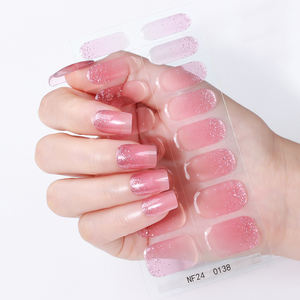 Bandes de <span class=keywords><strong>vernis</strong></span> à ongles en gel <span class=keywords><strong>semi</strong></span>-durcissable en 60 secondes, translucides roses, sans dommage, durcissement sous <span class=keywords><strong>lampe</strong></span> UV - Product Image 4